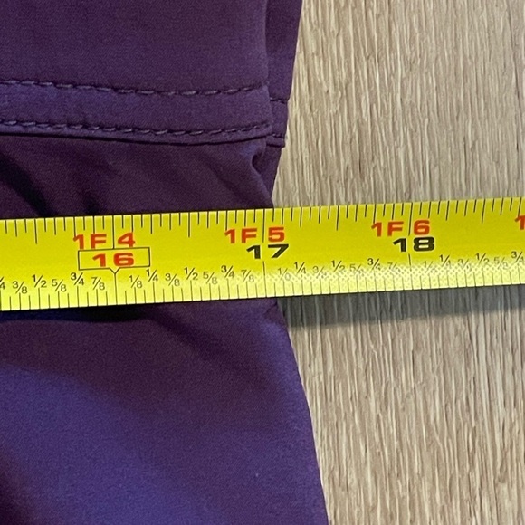 Athleta Women’s Midi Dress Size 14 Purple Spandex Stretch Voyager Day Halter - Picture 14 of 16
